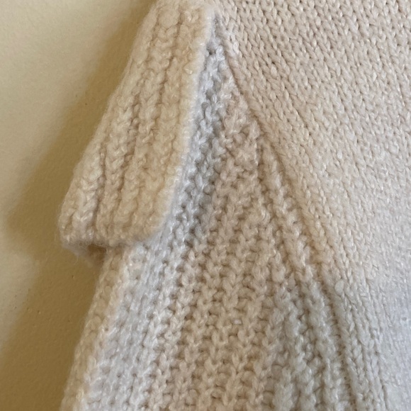Wild Fable Soft Cream Ruffle Knit Sweater, Size Small - Picture 7 of 10